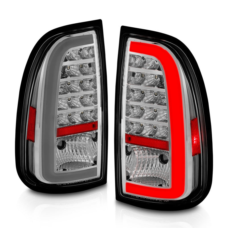 ANZO 311413 fits Toyota 00-06 Tundra LED Taillights w/ Light Bar Chrome Housing Clear Lens