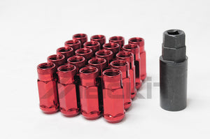 Wheel Mate 33004R Monster Open End Lug Nut Set of 20 - Red 1/2in