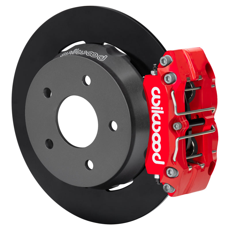 Wilwood 140-18060-R 22-24 Polaris RZR Turbo/ Pro R 5-Lug Rear Big Brake Kit - Red