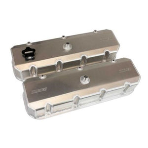 Moroso 68499 fits GM BBC -12AN Breather 3.875in Tall Aluminum Valve Cover - Pair