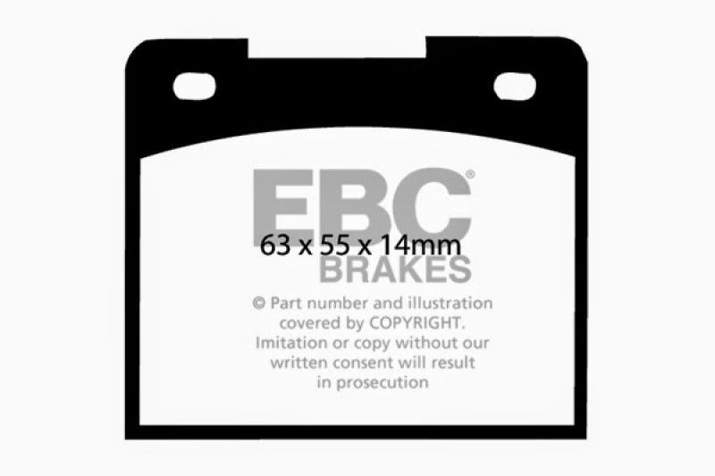 EBC DP2114 fits Volvo 66-68 140 1.8 Greenstuff Rear Brake Pads