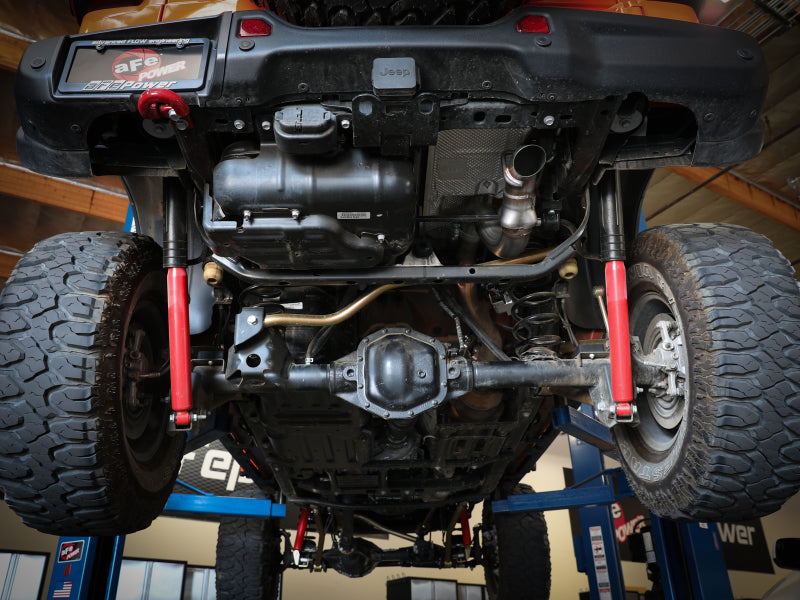 AFE 49-38091 fits Jeep Wrangler (JL) Large Bore-HD 3 IN 304 Stainless Steel DPF