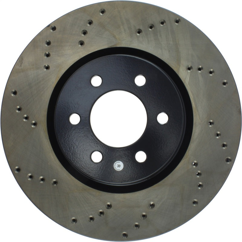 Stoptech 128.63036CR 92-02 Dodge Viper Drilled Front Right Cryo Rotor
