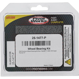 Pivot World 25-1477-P fits Suzuki Wheel Bearing Kit Premium Bearings