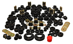 Energy Suspension 2.18107G 97-06 fits Jeep Wrangler TJ Black Hyper-Flex Master Bushing Set