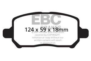 EBC UD956 05-10 fits Chevrolet Cobalt 2.2 4 Lug Ultimax2 Front Brake Pads