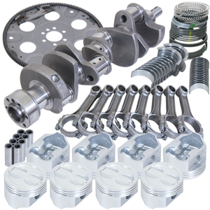 Eagle B15403L06053 fits Chevy 350 1Pc 3.480in Crank 5.700in I-Beam Rods 4.060in Pistons 153 Tooth FP Balanced Assembly
