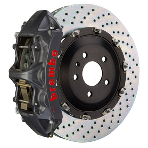 Brembo 1N1.8520AS Brembo 20+ Model Y Front GTS BBK 6 Piston Cast 365x34 2pc Rotor Drilled-Black HA
