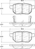 Stoptech 308.1423 Street Brake Pads - Rear