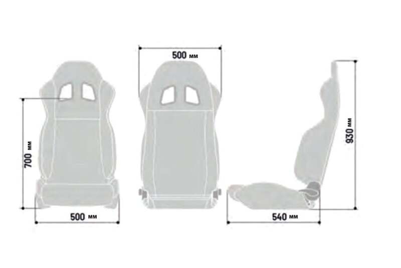 SPARCO 009014NRAZ Sparco Seat R100 Black/Blu