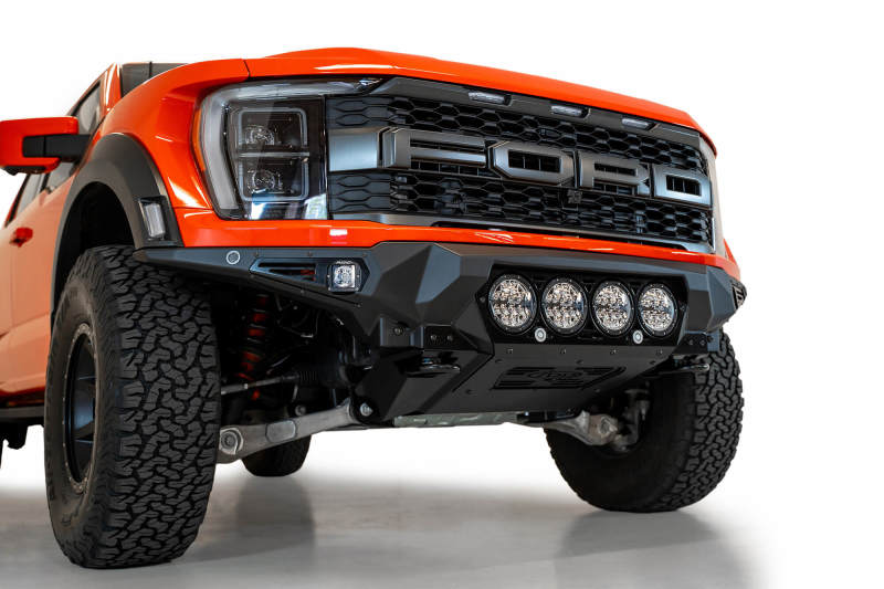 Addictive Desert Designs F210014110103 2021+ fits Ford Raptor Bomber Front Bumper w/ 4 Rigid 360 6in Light Mounts