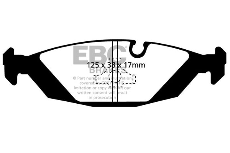 EBC DP2447 fits BMW 83-85 318 1.8 (E30) Greenstuff Rear Brake Pads