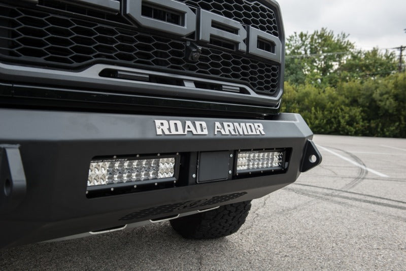 Road Armor 6171F0B-NW 17-20 fits Ford Raptor Stealth Front Non-Winch Bumper - Tex Blk