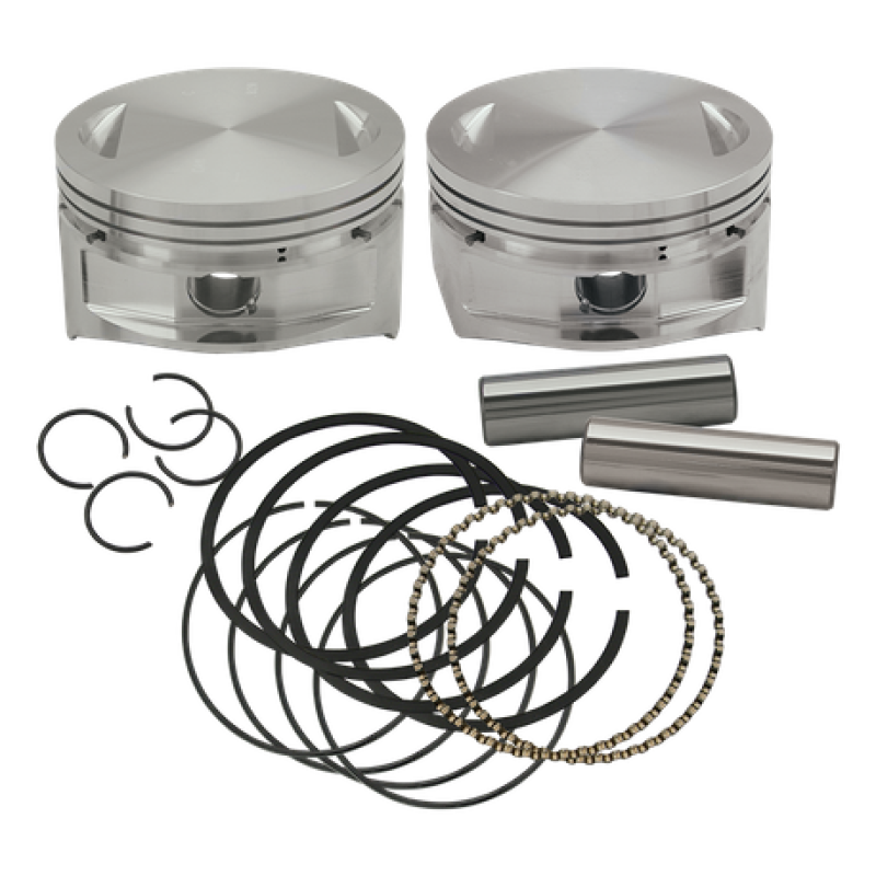 S&S 92-1412 Cycle 84-99 BT 4in x 4-1/2in Piston Set - .020in