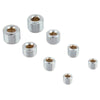 Spectre 60183 Pipe Plug Kit - Includes (2) 1/8in. / (2) 1/4in. / (2) 3/8in. / (2) 1/2in. Plugs - Chrome