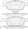 Stoptech 305.1645 13-19 Ford Escape / 13-18 Ford Focus Street Select Front Brake Pads