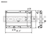 Koyo HH060644 93-95 fits Mazda RX-7 1.3L Turbo Radiator