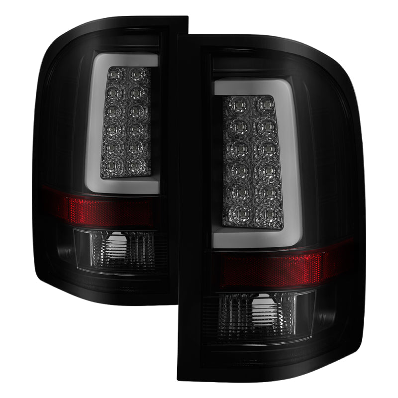 Spyder 5084095 fits Silverado (Will Not Work w/2010 921 Bulb)V3 Tail Lights Blk