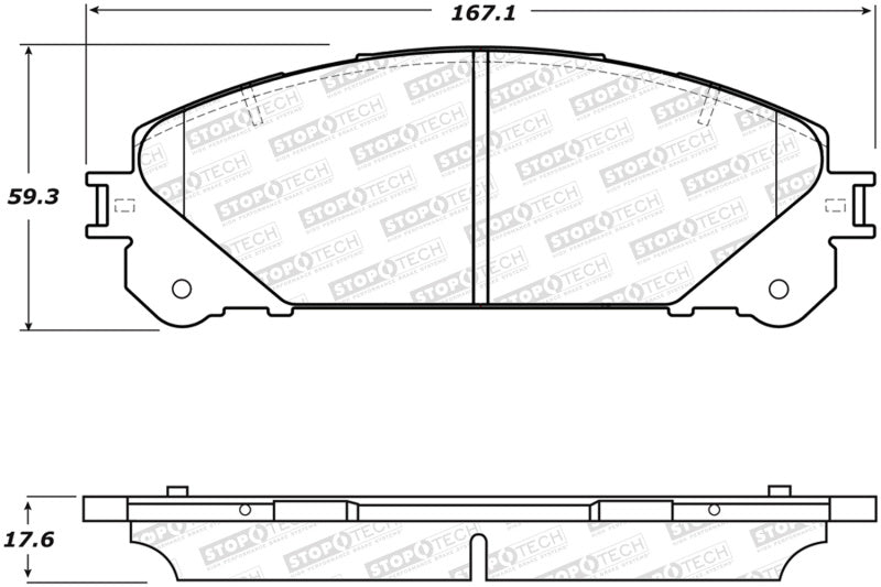 Stoptech 308.1324 Performance 10-17 fits Lexus RX350 Front Brake Pads