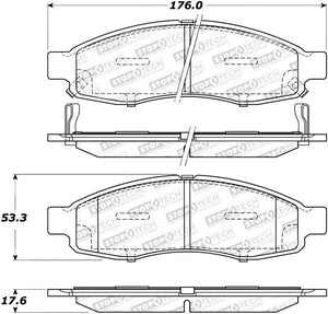 Stoptech 309.1183 Sport Brake Pads w/Shims and Hardware - Front