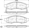 Stoptech 309.1183 Sport Brake Pads w/Shims and Hardware - Front