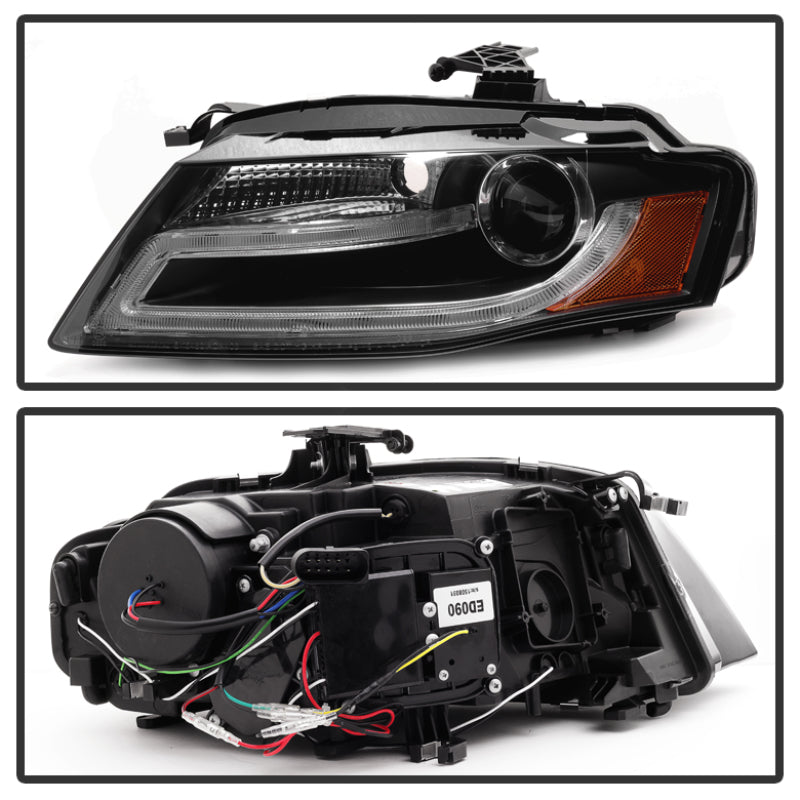 Spyder 5081544 fits Audi 09-12 A4 Projector Headlights Halogen Model Only - DRL