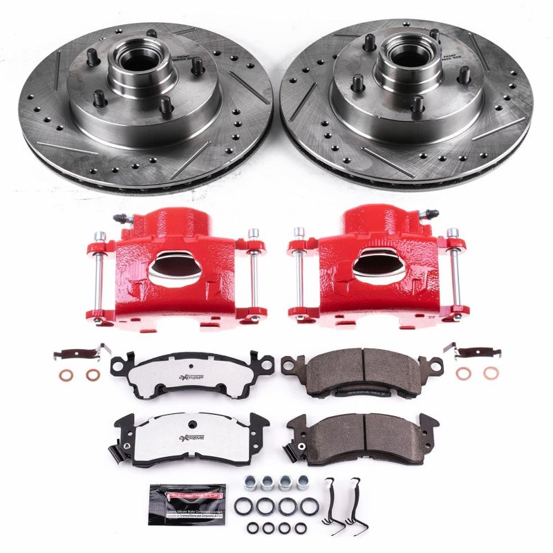 Power Stop KC2580A-26 1977 fits Pontiac Ventura Front Z26 Street Kit w/Cals