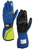 OMP IB0-0779-A01-373-S TECNICA GLOVES FIA 8856-2018 WHITE / ANTHRACITE SZ S