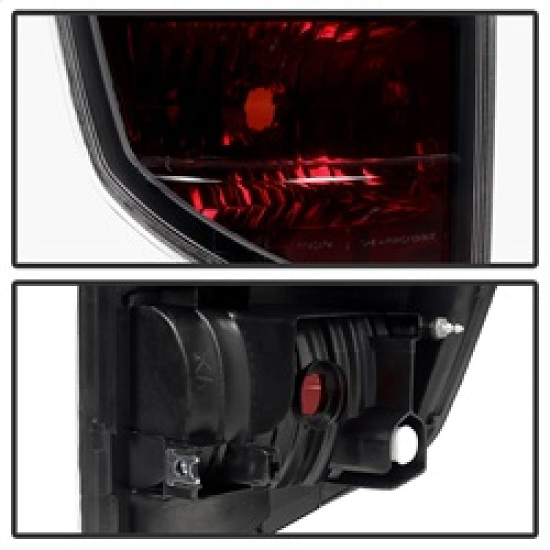9033193 Xtune fits Honda 06-08 Ridgeline Pickup OEM Style Tail Lights Red Smok