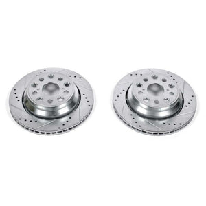 PowerStop fits Lexus 07-17 LS460 Rear Evolution Drilled & Slotted Rotors - Pair
