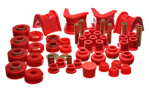 Energy Suspension 4.18107R 73-79 fits Ford F-150 Pickup 4WD Red Hyper-flex Master Bushing Set
