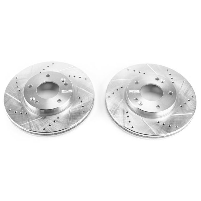 PowerStop fits Kia 07-10 Rondo Front Evolution Drilled & Slotted Rotors - Pair