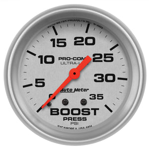AutoMeter 4404 Ultra-Lite 2 5/8in Mechanical Boost Gauge