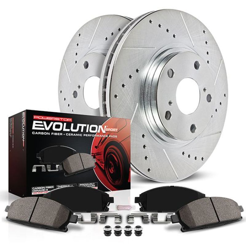 PowerStop K8673 fits Lincoln 20-22 Aviator Front Z23 Evolution Brake Kit