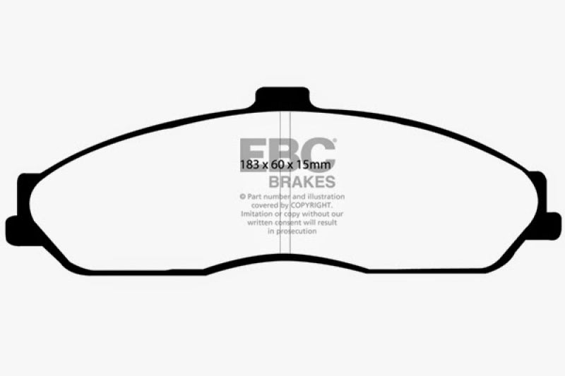 EBC DP21162 fits Cadillac 03-04 XLR 4.6 Greenstuff Front Brake Pads