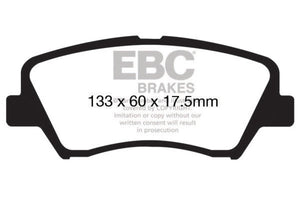 EBC DP21874 13+ fits Hyundai Elantra 1.8 Greenstuff Front Brake Pads