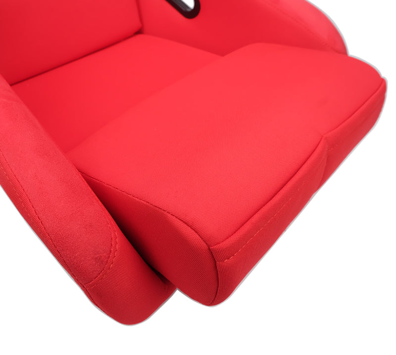NRG FRP-300RD FRP Bucket Seat (Red Cloth) - Large