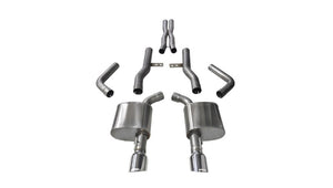 CORSA Performance 14996 Corsa 2015-2023 fits Dodge Charger SRT/Scat Pack/R/T 6.4L Polished Xtreme Cat-Back Exhaust