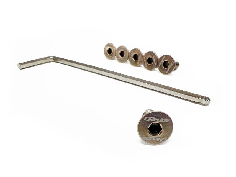 GReddy 16500103 Steering Wheel Bolts - Raw Titanium (Set of 6)