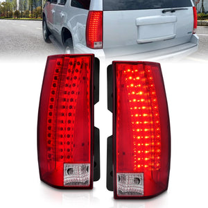 ANZO 311190 2007-2014 fits Chevrolet Suburban LED Taillights Red/Clear - Escalade Look