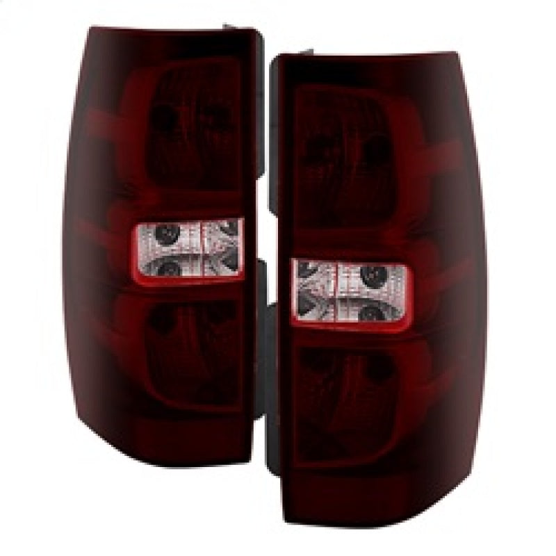 9030222 Xtune fits Chevy 07-13 Suburban OEM Style Tail Lights Red Smoked ALT-J