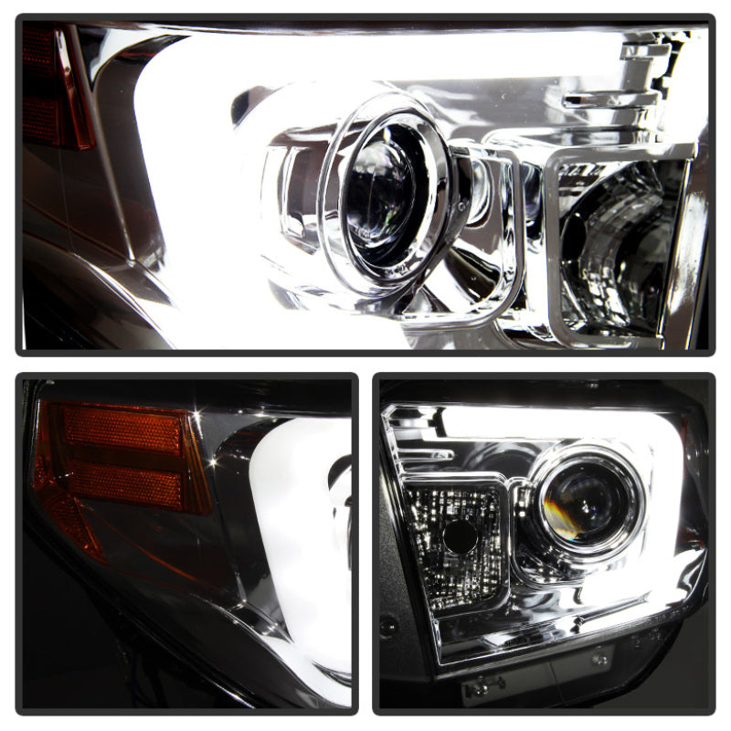 Spyder 5080141 fits Toyota 14-20 Tundra 2016 Projector Headlights Light Bar DRL