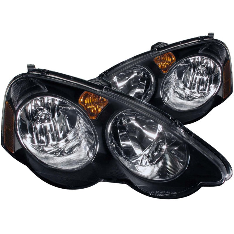 ANZO 121209 2004 fits Acura 02-20 Rsx Crystal Headlights Black