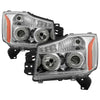 5077097 Xtune fits Nissan 04-14 Titan Projector Headlights LED Halo Chrome PRO