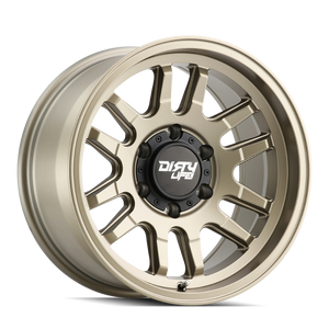 Dirty Life 9310-7973MGD12 9310 fits Canyon 17x9 / 5x127 BP / -12mm Offset / 71.5mm Hub Satin Gold Wheel