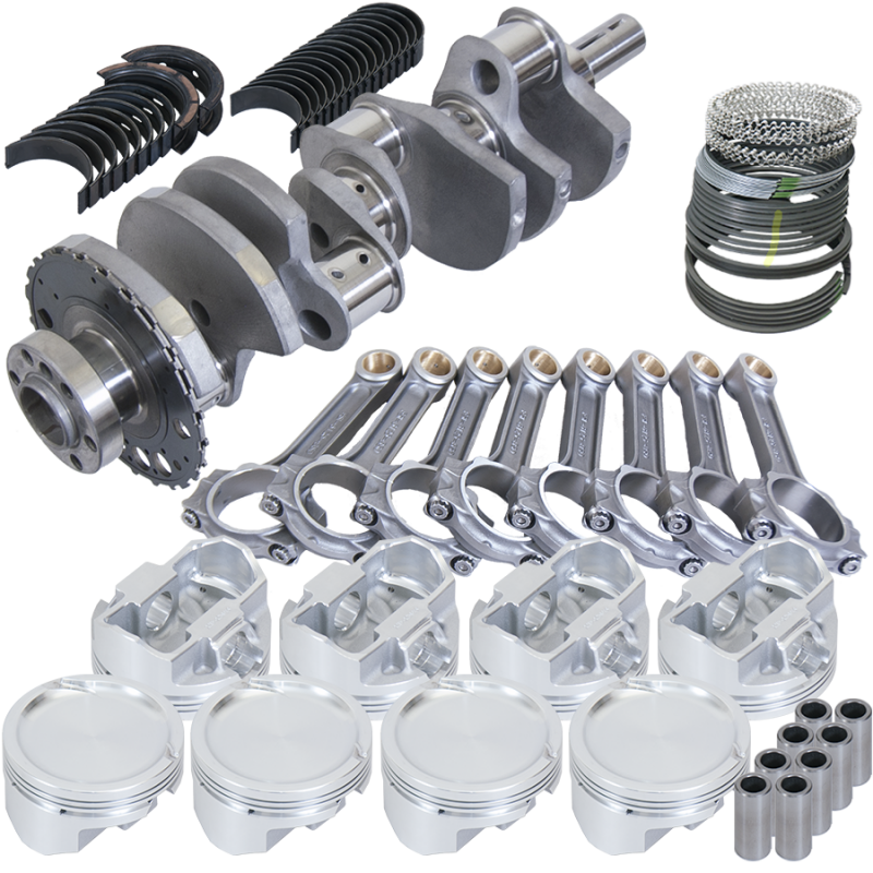 Eagle 627023820 fits Chevy 4.8/5.3 LS 4.000in Crank 24 Tth Rlctor 6.125in I-Beam 3.820in Pistons Rotating Assembly