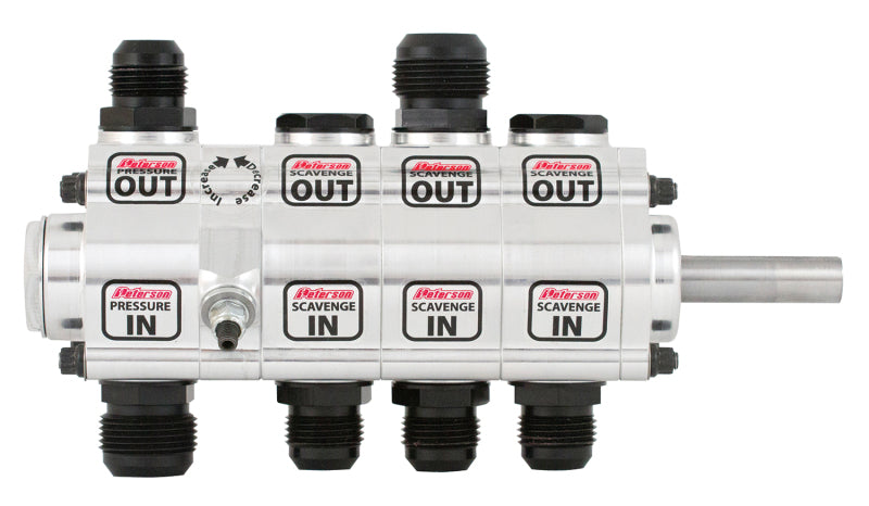 Peterson Fluid Systems 776233 R4 4-Stage Oil Pump - Right Side Mount - Rear Drive - Front Pressure