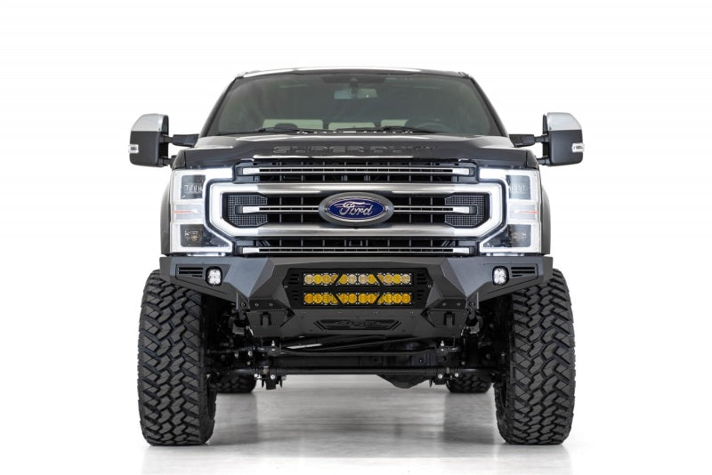 Addictive Desert Designs F160012140103 fits Ford 17-20 Super Duty Bomber Front Bumper w/ Mounts For 20in Light Bars