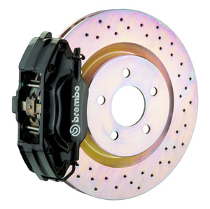 Brembo 1E4.6001A1 Brembo 94-04 fits Mustang (SN95) Front GT BBK 4 Piston Cast 2pc 330x28 1pc Rotor Drilled-Black