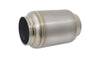 Vibrant 17635 Titanium Muffler Natural Tip 3.5in.Inlet/3.5in.Outlet/5.5in Dia